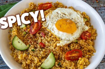 Indonesian Fried Rice (Nasi Goreng) - Extra Spicy!