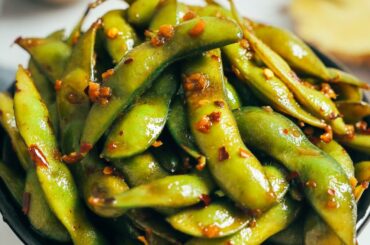 Spicy Garlic Edamame | Minimalist Baker Recipes