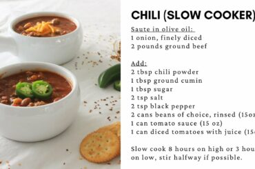 Chili (Slow Cooker or Instant Pot)