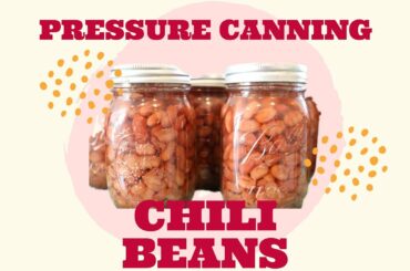 PRESSURE CANNING CHILI BEANS | WELCOME TO THE DEN |