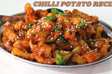 100% DESI STYLE CHILLI POTATO RECIPE | chilli potato recipe in hindi | #perfectedplate #streetfood