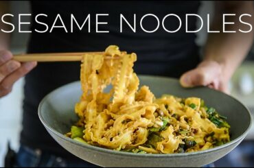 TOASTED SESAME NOODLES RECIPE SO FRAGRANT SMELL-O-VISION NEEDS TO BE INVENTED