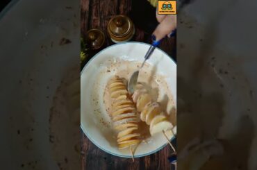 Tornado potato Spiral twister Recipe | Chili Tornado Potatoes | Street food in South Korea #shorts
