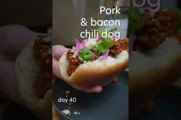 chili dog with some Sonoran vibes ... day 40