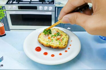 How To Cook Miniature Tuna Fried Eggs / The Best Miniature Tuna Fried Eggs Recipe / Miniature Food