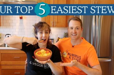 Top 5 EASY Plant Based Stews | Vegan Oil Free