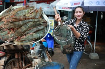 Buy big fresh shrimp from Market - 2 Recipes with fresh shrimp - Easy and yummy fresh shrimp recipe