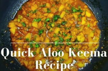 Quick Aloo Keema Recipe | Minced Chicken Recipes | Frozen Kofta