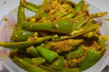 Instant Raw Mango pickle with Green Chilli | Home made Flavour full pickle | Taweela's Kitchen