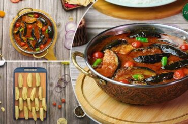Eggplant Curry Recipe by SooperChef | Baingan Curry Masala (Vegetarian Recipe)