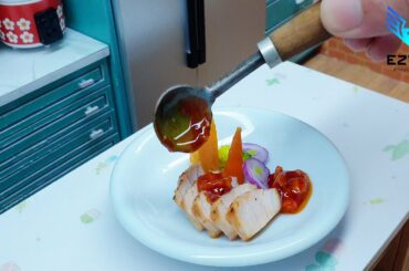 Homemade Miniature Pan Fried Wild Boar with Korean Spicy Sauce Recipe / Miniature Food Cooking