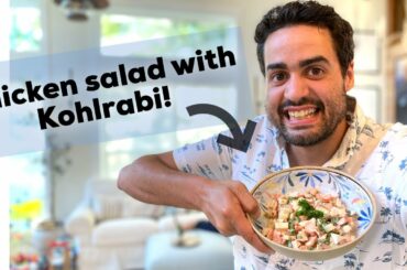 Chili Lime Chicken Salad with Kohlrabi from our Garden :) | Garden Harvest Recipe | Set Apart Farm