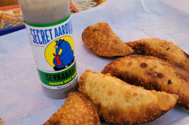 Not too hot but this *slaps* on some chicken empanadas.