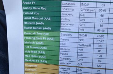 Local Nursery Pepper-Palooza is this weekend, anything special I should target?