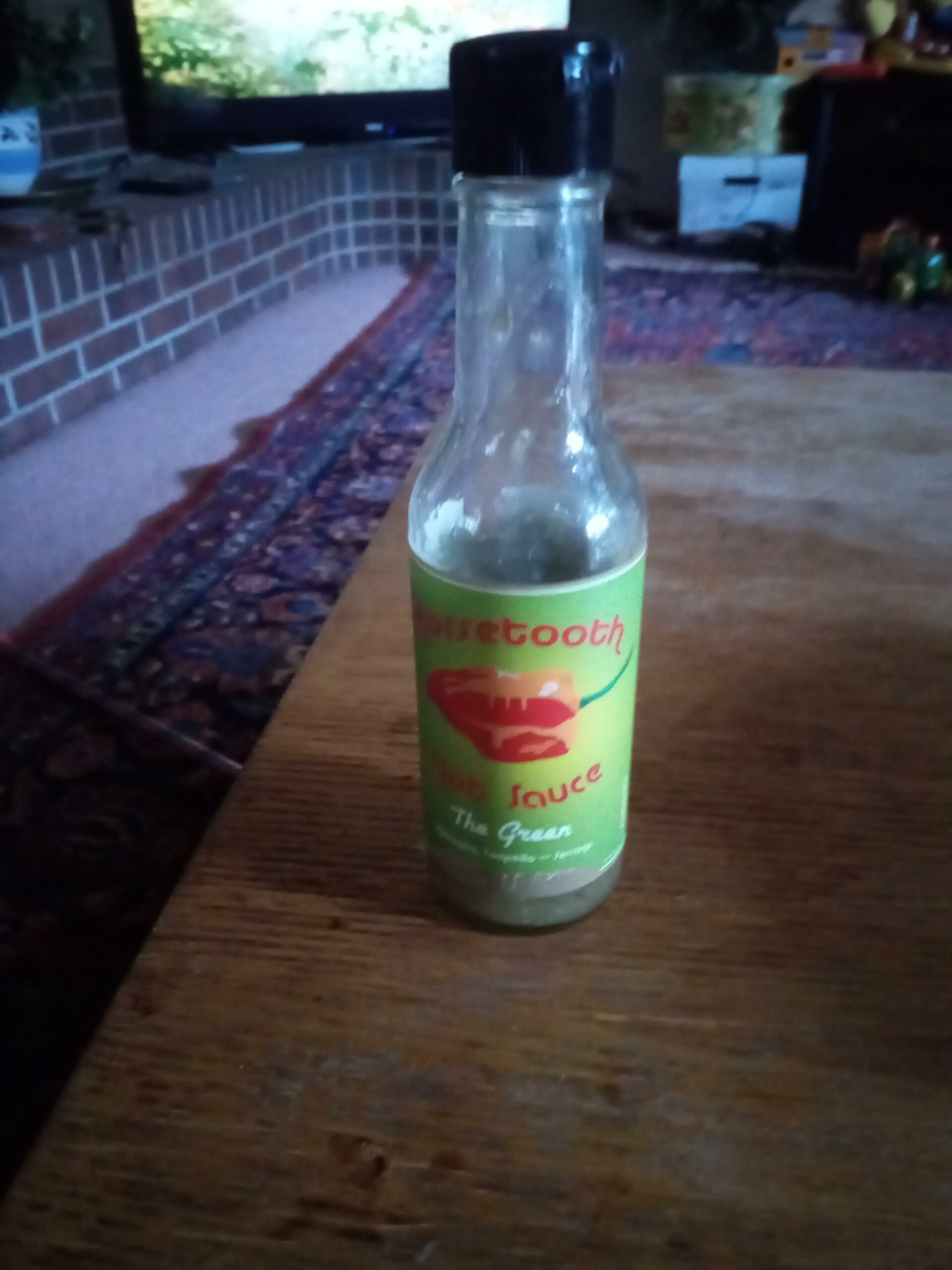 great tomatillo and green habenero sauce. hot for what's it's made of