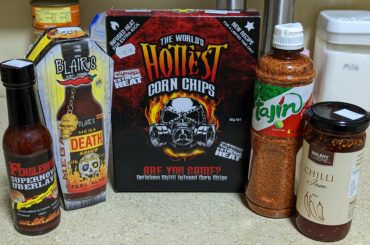 today's haul from the local chilli speciality shop