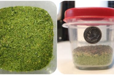 Today I made jalapeno powder. Not the spiciest pepper, but my favorite flavor. This is 4 peppers. Dime for scale.