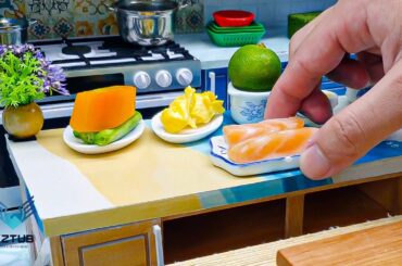 Easy Miniature Pan Fried Salmon With Lemon Sauce Served With Cowpeas Recipe / Miniature Lemon Sauce