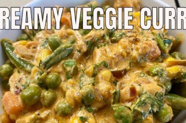 Creamy vegetable curry/ easy budget friendly creamy vegetable curry recipe
