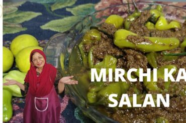 Hari Mirchi Ka Salan Recipe | Green Chili Recipe |  - Paa Shonas