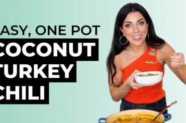 EASY Best-Ever Coconut Turkey Chili Recipe!