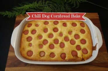 Chili Dog Cornbread Bake | Budget Friendly Recipe