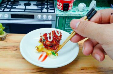 Make crispy fried chili frog served with french fries | ASMR Miniature Cooking.