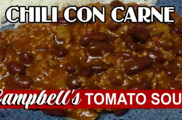 Chili Con Carne Recipe 1950 | Campbell's Tomato Soup | Vintage Recipes