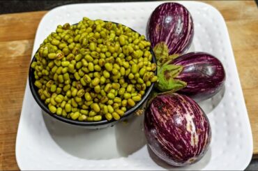 Moong Dal Brinjal Gravy | Sidedish recipes for Chapati