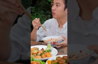 Eating food challenge eating yummy with spicy chili sauce Ep2236