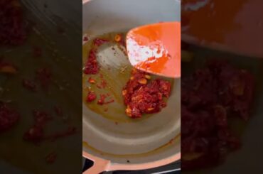 SPICYYYY Creamy chili oil pasta recipe! #pasta #shorts #vegetarian #recipes