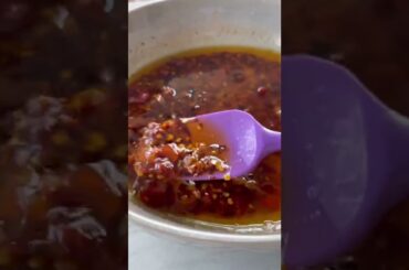 SPICY & TASTY creamy Chili oil pasta recipe that's a MUST TRY! #shorts #recipe #pasta #vegetarian