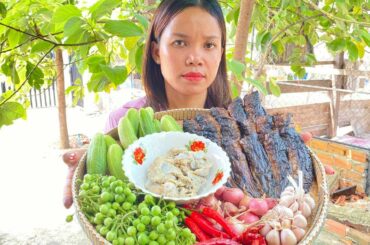 Yummy Cooking Chili Paste Dip Khmer Recipe | Socheatey Natural TV