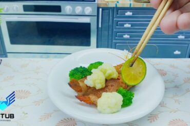 Delicious Miniature Pan Fried Shrimp Bacon / Easy Pan Fried Shrimp Bacon Recipe / Food Cooking