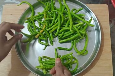 Hari mirch ka acchar recipe. Less spicy green chilli pickle.Authentic Rajasthani homemade pickle