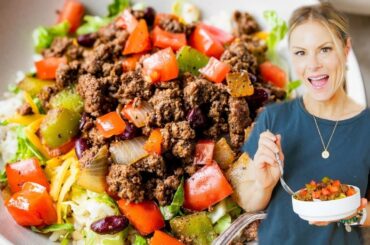 TACO SALAD BOWL | easy, healthy, lunch recipe!