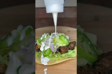 BEEF TOSTADAS RECIPE #shorts