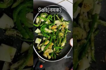 Raw mango & green chili recipe/#shorts