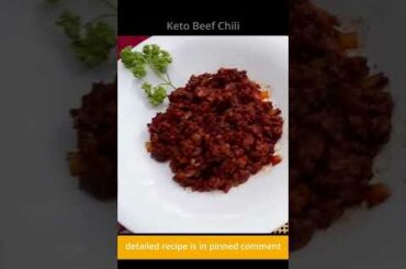 Keto Beef Chili Recipe