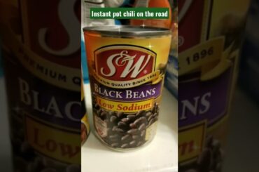 Easy Instantpot Chili on the road in our Airbnb.  #instantpot #chili #chilibeans #instantpotmeals