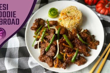 Stir Fry Beef Chilli Dry Recipe l Restaurant Style Chinese Beef Chili Dry with Fried Rice