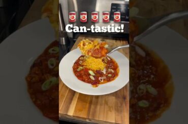 Looking for Dinner Recipes? Clean out the pantry! Make this quick & easy Can-tastic Can-Do Chili!