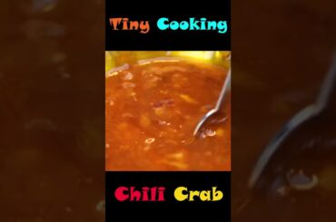 So Delicious Miniature Chili Crab | Tiny Cooking #Shorts
