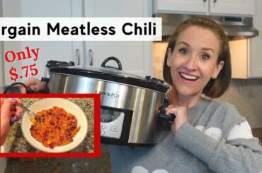 Meatless Chili Recipe | Only $.75 Per Serving | Healthy, Cheap & Easy Meals - JENNIFER "COOKS!"