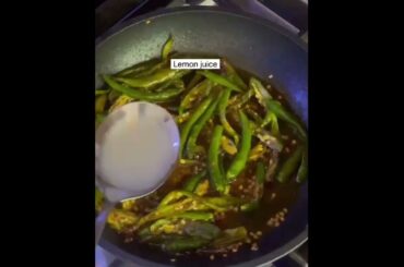 Fry Green chili Recipe                    Who wanna try !!