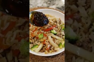 Faster Than Take-out 7 min Chili Beef Rice #shorts #foodie #quickrecipe #quickmeal #quickeasy #yum