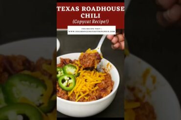 Texas Roadhouse Chili Recipe ( Copycat)
