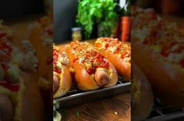 Chili Cheese Dogs | Satisfying food hacks | Tiktok food #stories #shorts #tiktokfood #Dogsrecipe