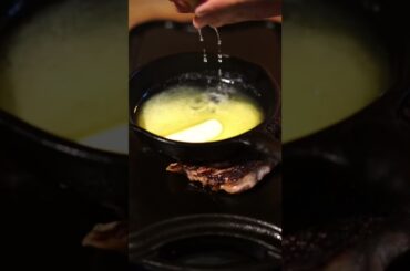 You can melt butter and sear steak at the same time. Chili Oil for the win!!