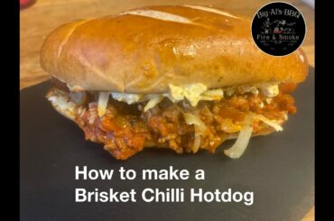 How to make an easy brisket chilli hotdog